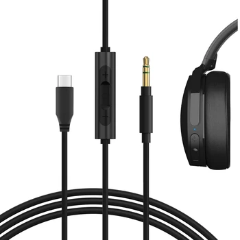 Цифров аудио кабел Geekria USB-C с микрофон Съвместим с Skullcandy Hesh Evo, Crusher Evo, Кабел Crusher