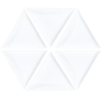 20pcs Пластмасови триъгълни пластини за събиране на бижута От страз, мъниста, бижута, инструменти, бижута (бял)