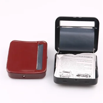 70-мм кутия за вальцовки тютюн за цигари, Кутия за съхранение на тютюн САМ Цигара Машина за вальцовки тютюн Приспособления за мъже