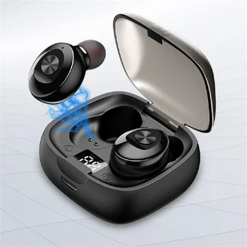 Безжични Слушалки За Сън XG-8, стерео слушалки в ушите, Шумоподавляющие Слушалки С Led Цифров Дисплей, Калъф За Зареждане на Ultra L