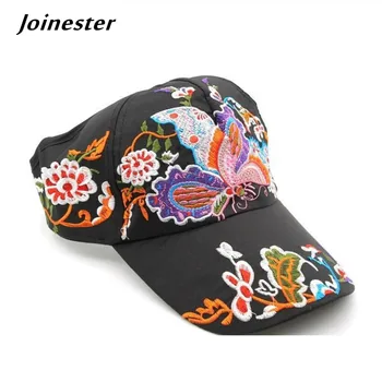 Бейзболна шапка от памучен плат с бродерия за жени, Етническа лятна шапка от слънцето, casquette femme, Дишащи хип-хоп шапки, Градинска шапка за момичета