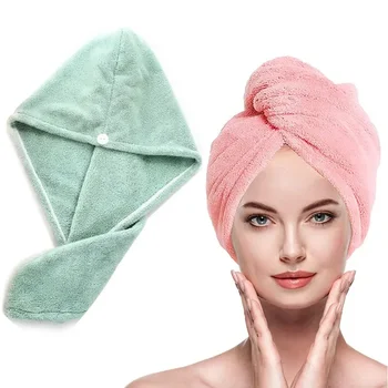 Дамски шапка за сушене на косата, быстросохнущее кърпа, шапка за баня, шапка за душ, супер Впитывающее кърпа за вана, домакински инструмент за баня
