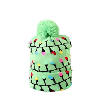 Мека удобна шапка на дядо коледа Празнична Коледна шапка на дядо коледа от Лосове Дарява радост и топлина, прекрасна зимна вязаной анимационен шапка за мъже