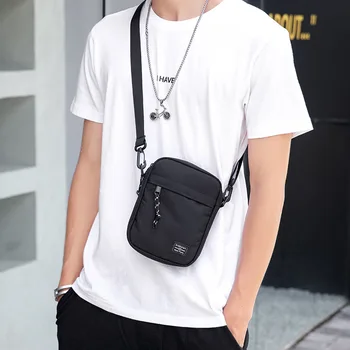 Мъжки малка чанта, чанта през рамо, модерен диагонал раница, нагрудная чанта, лека ежедневни мини чанта за момче, поясная чанта за мобилен телефон