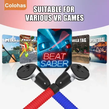 НОВОСТ за настолни игри Meta Quest 3 Sword Tennis с VR-контролери, с дълга дръжка и двойно заснемане за голф, За VR-игри Meta Quest 2