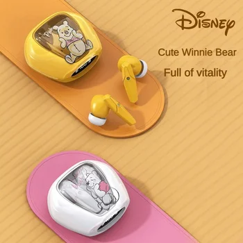 Оригинални безжични слушалки Disney J09 Bluetooth 5.0 Слушалките с шумопотискане в режим на дълго чакане, сладки мультяшные слот ушите